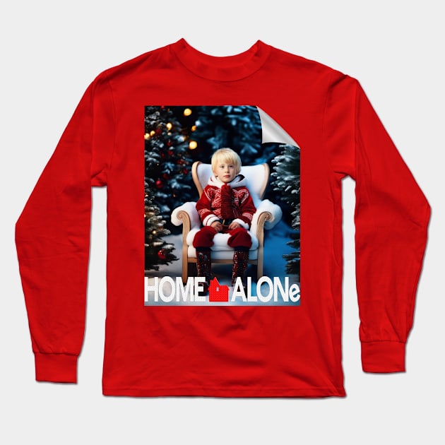 home alone merry christmas new version poster style Long Sleeve T-Shirt by namanaaya